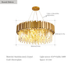 Classic Crystal Chandelier Pendant Light for Home Decor