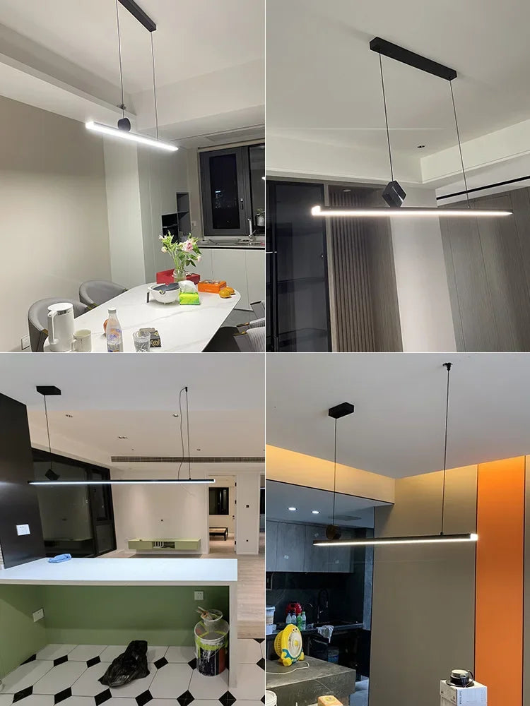 Modern Nordic LED Chandelier for Living Room Dining Study Bar Counter