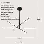 Nordic Rotatable LED Pendant Lights for Minimalist Living Dining Room Chandeliers