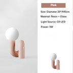 Modern LED Resin Table Lamp Luxury Creative Design Night Light