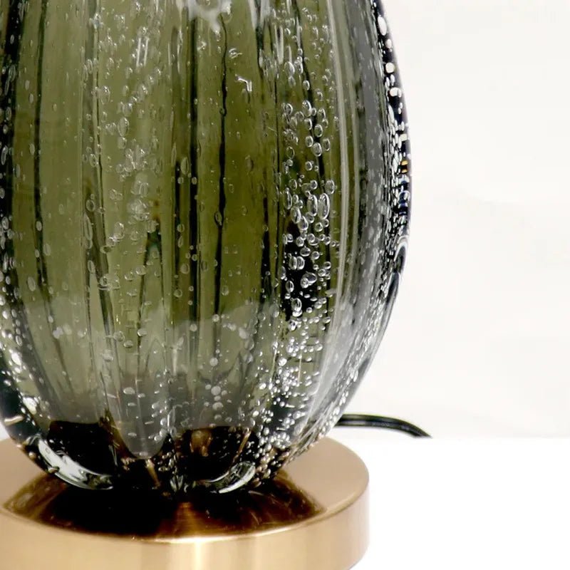 Felicia Glass Table Lamp: Bauhaus Design for Simple Bedroom Lighting