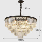 Crystal Chandelier Stair Pendant Light Interior Lighting for Modern Home Decor