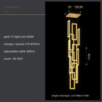 Crystal LED Pendant Light Luxury Stairs Lustre Modern Lighting Fixture