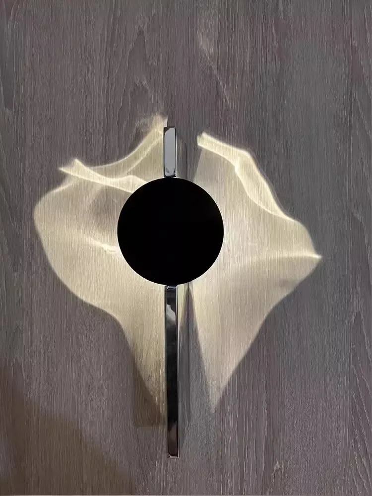 Rotatable Stainless Steel Art Wall Lamp for Bedroom Living Room