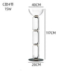 Glass LED Floor Lamp for Modern Interior Decor