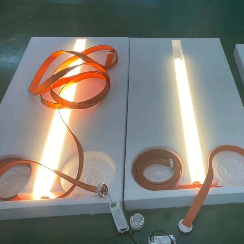 Glass Tube Pendant Lamp: Modern LED Lighting for Living Room, Duplex Villa Staircase