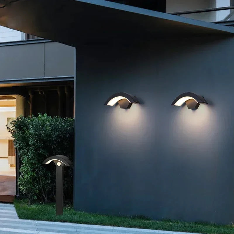 LED Waterproof Outdoor Wall Lights Sensor Lamp for Porch Garden Balcony