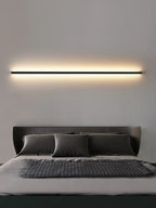 Bedroom Wall Lamp: Nordic Strip Light, Minimalist Design, Black Background, Decorative Luminaires