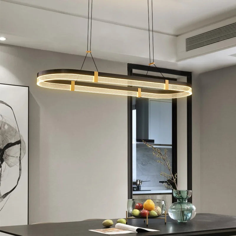 LED Ceiling Pendant Lights Modern Minimalist Chandelier for Living Room Dining Table Decor