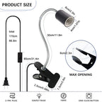 Adjustable Gooseneck Clip Lamp Holder for Home Office Bedside