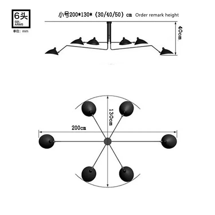 Adjustable Arm Floor Lamp: Japanese Ceiling Light for Industrial Loft Decor