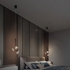 Luxury Copper Acrylic Flower Pendant Light for Home and Cafe Decor