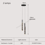 Gold Crystal Stairs Chandelier Luxe LED Pendant Light Luxury Indoor Lighting