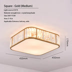 Luxury Crystal Ceiling Lights LED Chandeliers for Living Room Bedroom Lighting