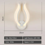 LED Wall Sconce Light Acrylic Lamp for Bedroom Corridor Chandelier Style