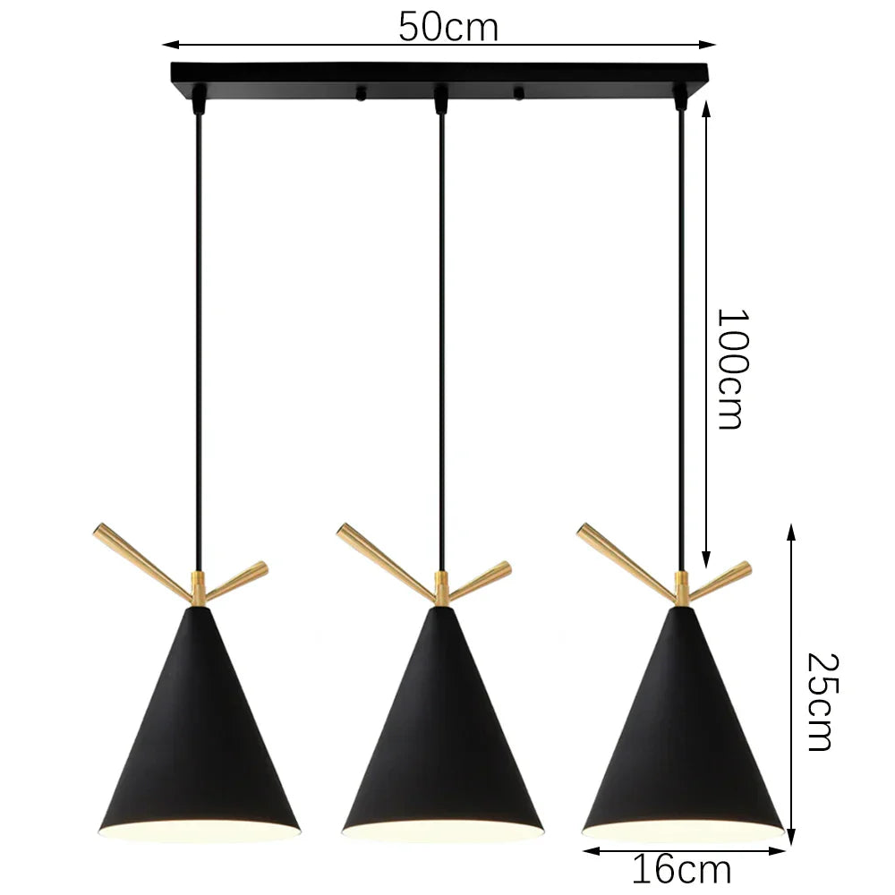 Nordic Retro LED Pendant Chandelier for Modern Home Lighting