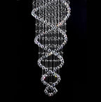 Luxury LED Chandelier: Modern Hanging Light for Staircase, Hotel, Bedroom & Vanity