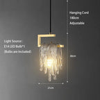 Crystal LED Ceiling Chandelier | Modern Bedroom Pendant Lamp