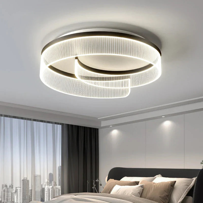 Round Led Ceiling Light: Stylish Acrylic Bedroom Lamp for Modern Lighting Solutions