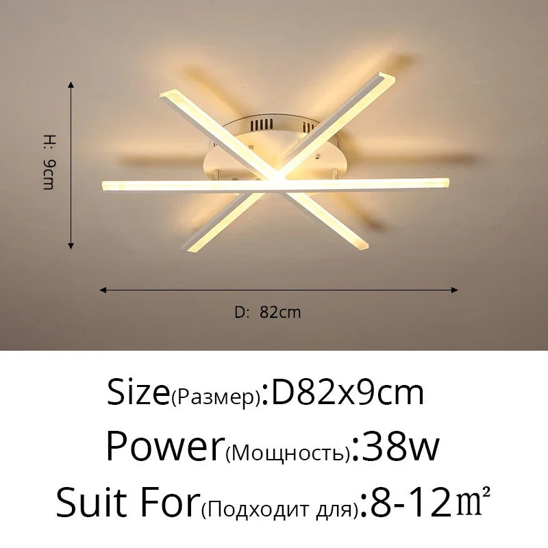 Modern LED Ceiling Chandelier Indoor Lighting for Living Room Bedroom, Lustre Lights