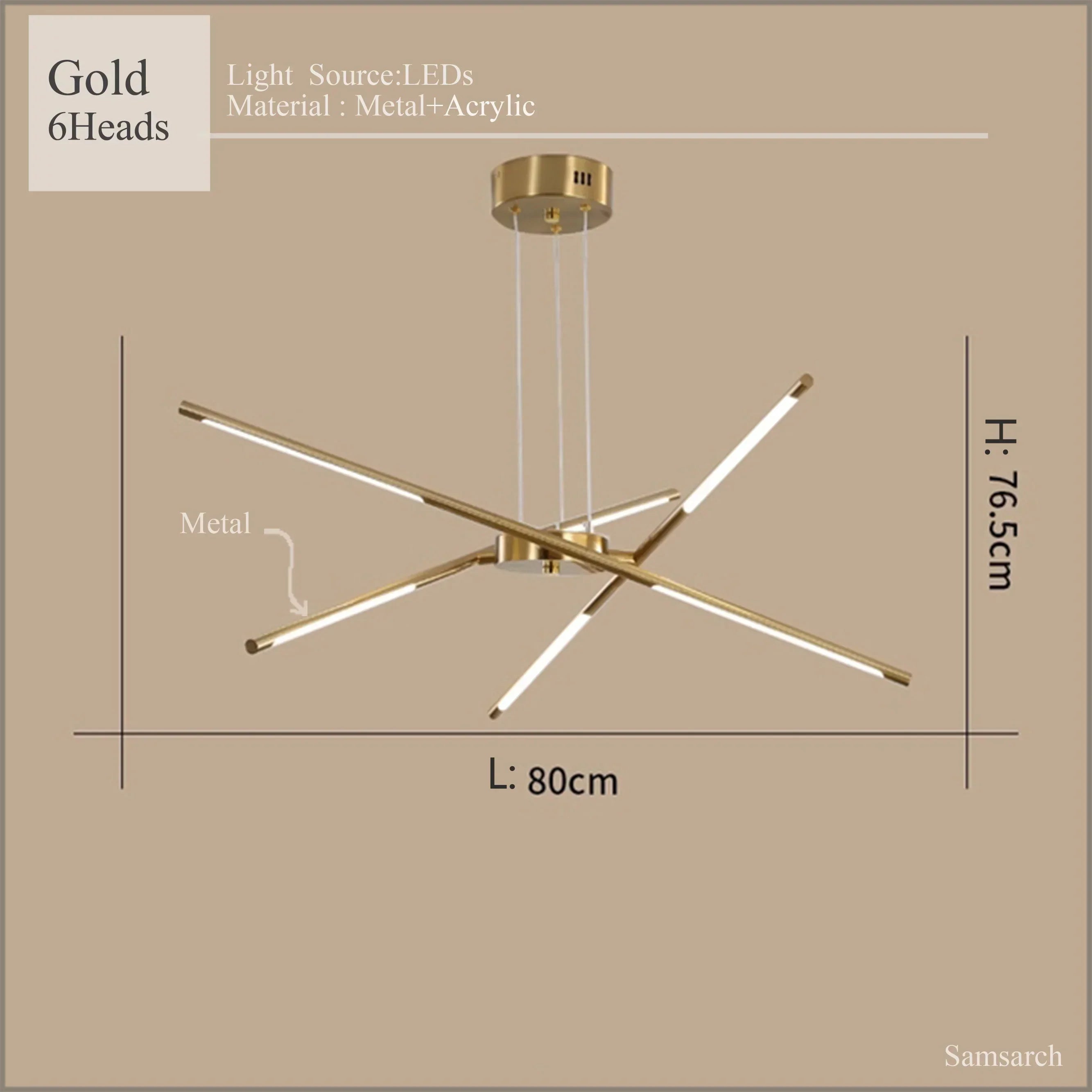 Modern LED Linear Chandelier: Creative Design Ceiling Lamp with Remote for Home Decor