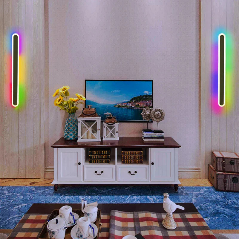 LED RGB Wall Light for Bathroom Mirror Bedroom Bedside Indoor Decoration