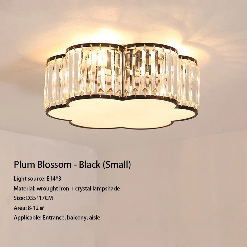 Luxury Crystal Ceiling Lights LED Chandeliers for Living Room Bedroom Lighting
