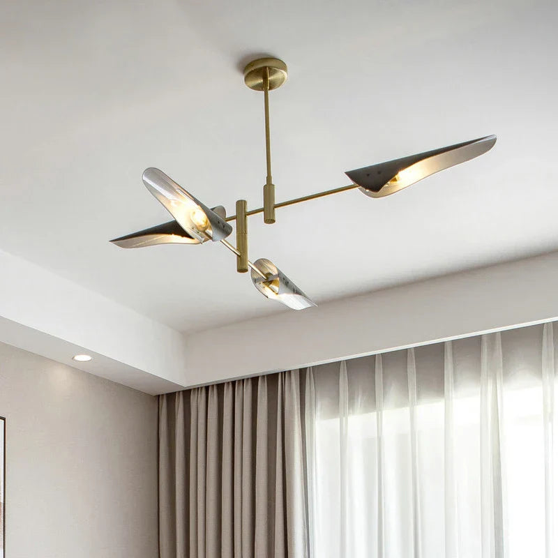 Modern Iron Hanging Ceiling Lamp LED Light Chandelier for Living Room Bedroom Shop Bar