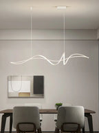 Nordic Style Chandelier Modern Dining Room Strip Lamps