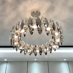 Luxury Crystal Light Chandelier: High-End Nordic Kitchen Living Room Home Decor