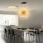 Dandelion Ball Chandelier: Nordic Modern Golden Bedroom & Restaurant Lamp