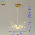 Butterfly LED Chandelier: Nordic Modern UFO Pendent Lamp for Home Decor