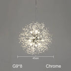 Dandelion Chandelier: Nordic Minimalist Wrought Iron LED Indoor Light for Living Room
