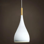 Wood Pendant Light: Modern Nordic Kitchen Ceiling Lamp for Dining Room & Coffee Bar
