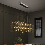 Nordic Starry Chandelier: Minimalist Luminaire for Clothing Store, Bar & Desk