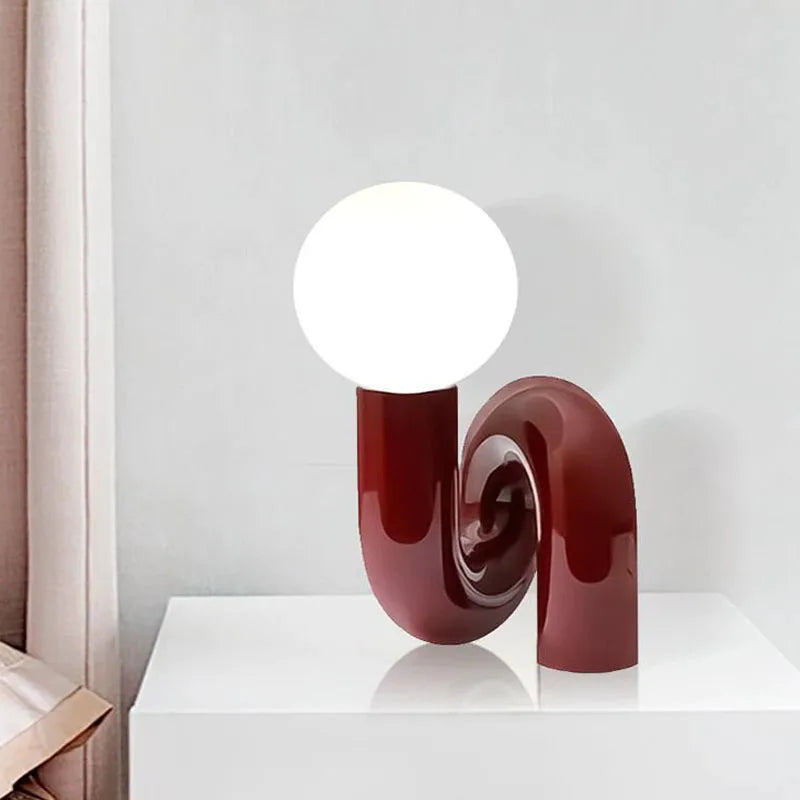 Modern LED Resin Table Lamp Luxury Creative Design Night Light