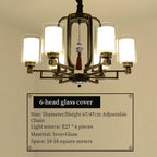 Simplistic Modern Chinese Style Living Room Chandelier