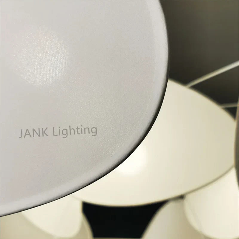 Leaf Grid Chandelier: Designer White Fabric Screen Suspension Lighting for Kitchen Island, Living Room, Bedroom