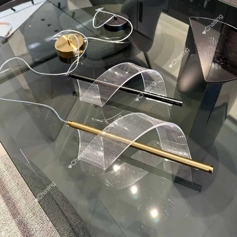 Spiral LED Pendant Chandelier for Indoor Kitchen Bedroom Hotel Ceiling Decoration