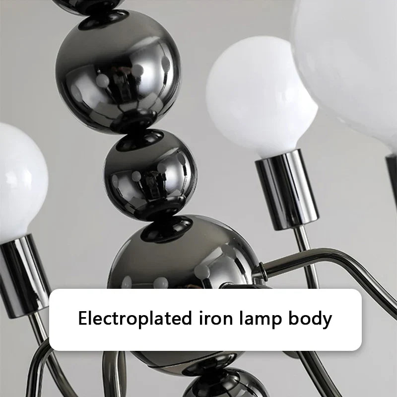 Sphere Chandelier: Modern Medieval Style Pendant Lighting for Living Room and Bedroom