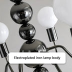 Sphere Chandelier: Modern Medieval Style Pendant Lighting for Living Room and Bedroom