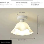 Nordic Acrylic Chandelier LED Ceiling Lamp for Aisle Corridor Balcony, E27 Fixtures