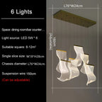 LED Ceiling Chandelier Stairs Pendant Lamp Modern Novelty Lighting Living Room Dining Room