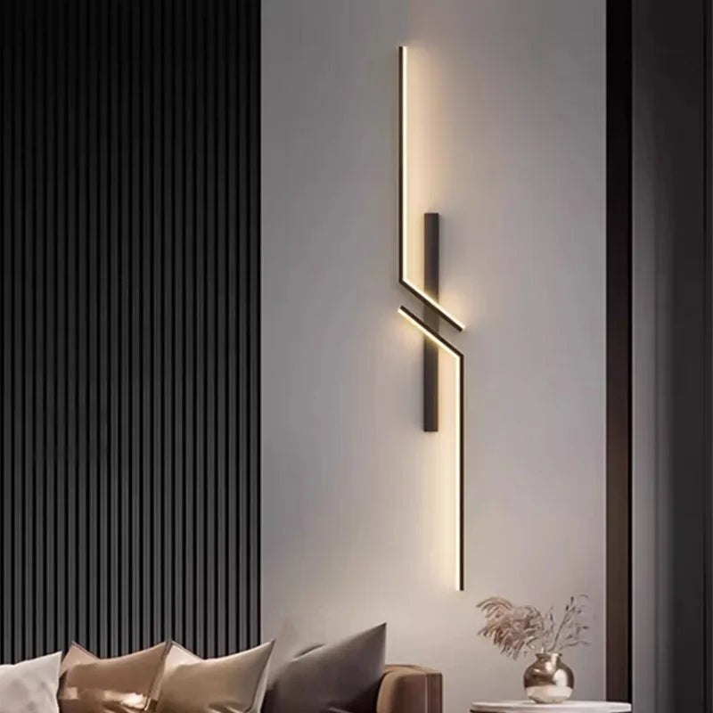 Minimalist LED Wall Light Lamp for Living Room Bedroom TV Stairs Modern Decor