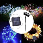 Solar LED Fairy Light String for Outdoor Christmas Garland Decoration