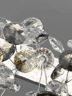 Sun Flower Crystal Rings Chandeliers: Modern Luxury Nordic Home Decor Hanging Ceiling Light