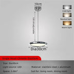 Circular Dining Pendant Chandelier LED Light for Kitchen, Living Room & Bedroom