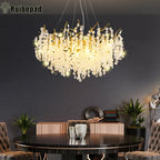 Crystal LED Chandelier: Luxury Pendant Lamp for Home Decor