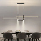 Minimalist Black Gold Dining Table Pendant Lamp for Kitchen Chandelier Lighting Fixtures