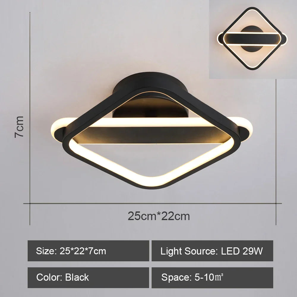 Nordic LED Ceiling Chandelier Acrylic Decor Modern Indoor Lighting